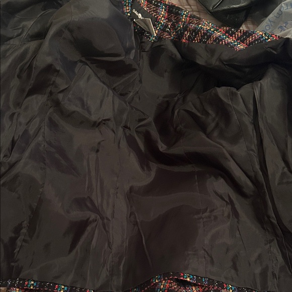 Women's Multi-Color Tweed Zip-Front Jacket - Picture 5 of 5